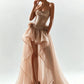 Fashion 2-Piece Set Women Sequin Folds Square Collar Skinny Bodysuits+3d Flower Irregular Hem Skirt Elegant Chic Suit