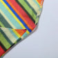Colorful Stripe Halter Dress Women Sexy Backless Bandage Knit Thin Sleeveless Hottie Stretch Vacation Beach Clubwear