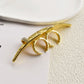 Exaggerated Personality Metal Golden Plated Lips Shaped Adjustable Ring For Women Fashion Finger Jewelry Accessories