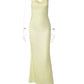 Women Satin Spaghetti Strap Sexy Maxi Dress Cowl Neck Slim Bodycon Long Dress Elegant Wedding Guest Evening Party Dress