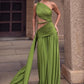 Skew Collar Sexy Rope Patchwork Dress Women Fashion Hollow Ruched Ribbon Sleeveless Elegant Vacation Party Long Bodycon