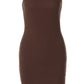 Ribbed Knit Strapless Bodycon Tube Mini Dress Woman Sexy Going Out White Summer Dresses 2026