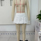 Y2k Ruffle Hem Bubble Skirt High Waisted A-Line Puffy Mini Short Skirt Women Summer Pleated Balloon Skirts Streetwear