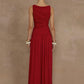 Elegant Sleeveless Maxi Dress For Women Fashion Solid Boat Neck Tank Dresses Ladies Sexy Ruched Long Dress New Gown