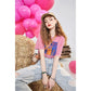 Cartoon Cat Print T-Shirt for Women, Cute Graphic Tee with Fun Text Detail, Casual Pink Summer Top for Daily Outfits