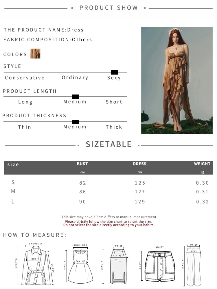 Irregular Hem Maxi Dress Women Ruffles Tassel Folds Backless Sleeveless Low-Neck  Elegant Birthday Party Vestidos