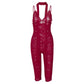 See Through Red Lace Mesh One Pieces Romper Jumpsuit Onesie Sexy Body Lingerie Women Summer Clothes 2025