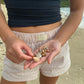 Women Y2k Gingham Boxer Shorts Stripes Button Elastic Waist Boxers Cute Mini Bloomers Plaid Loose Fit Boy Shorts