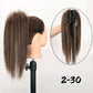 Synthetic 16Inch Claw Clip Ponytail Hair Extensions Waterfall Straight Ponytail Blonde Brown Heat Resistant Pony Tail Fake Hair