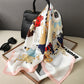 Luxury 70cm Silk Square Scarf Women Print Satin Neck Tie Female Hair Wrist Bandana Headkerchief Shawl Wrap Hijab Echarpe