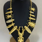 New Exaggerated Women's Chunky Metal Alloy Bug Insect Charms Necklace Fashion Brand Statement Jewelry Boutique Chain Accessory