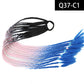 Synthetic Colored Braided Ponytail Hair Extension Rainbow Color Braids Pony Tail With Elastic Band Girl's Pigtail