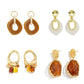 5 Styles Creative Irregular Acrylic Square Drop Earrings Set for Women Elegant Vintage Piercing Earrings Party Jewelry