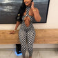 Backless Hollow jumpsuit Women Trend Polka Dot Print Halter Sleeveless Fashion Sexy Midnight Street Party Clubwear