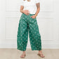 Women High Waist Polka Dot Wide Leg Cropped Pants Seam Detail Loose Straight Leg Ankle Trousers Vintage CasualStreetwear