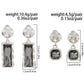 Elegant Black Acrylic Crystal Pendant Drop Earrings for Women Classic Charms Daily Wear Jewelry Gift 2 Styles