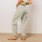 Vintage Cargo Jeans Women Drawstring Waist Loose Barrel Leg Denim Pants Casual Streetwear Y2K Grunge Summer Trousers