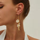 Y2K Boho Starfish Scallop Long Tassels Drop Earrings for Women Summer Beach Piercing Hanging Earrings Wedding Jewelry