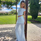 2 Piece Sets Off Shoulder Crop Top Sheer Mesh Long Skirt Sexy Summer Clothes Woman  Matching Sets