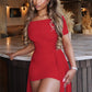 Sexy Mesh Shawl+Dress Women Hottie Trend Ruched Ribbon Patchwork Simple Fashion Birthday Party Club Peach Hip Bodycon