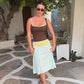 Colorblock Long Summer Dress 2026 Fashion Casual Spaghetti Strap Backless A-line Dresses