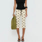 Women Y2K Polka Dot Print High Waist Cropped Pants Slim Fit Bodycon Capri Trousers Retro Streetwear Casual Daily Outfit