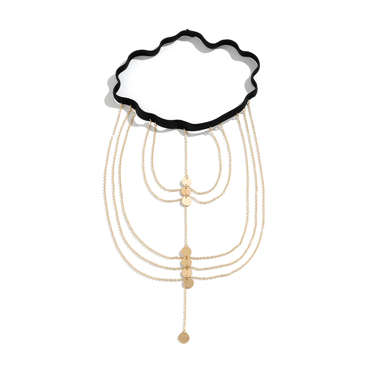 Boho Multilayer Elastic Band Star Sequin Tassel Leg Thigh Chain Women Wed Bikini Summer Body Jewelry Wed Accessories