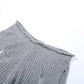 Low Rise Flare Pants Streetwear Trendy Hollow Hole Knitted Slim Trousers Women See Through Clothes