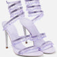 Women's New Water Diamond Sandals Fashion Tassel Crystal Shoes Sexy Banquet Party Twin Stiletto Women's Large Sandals