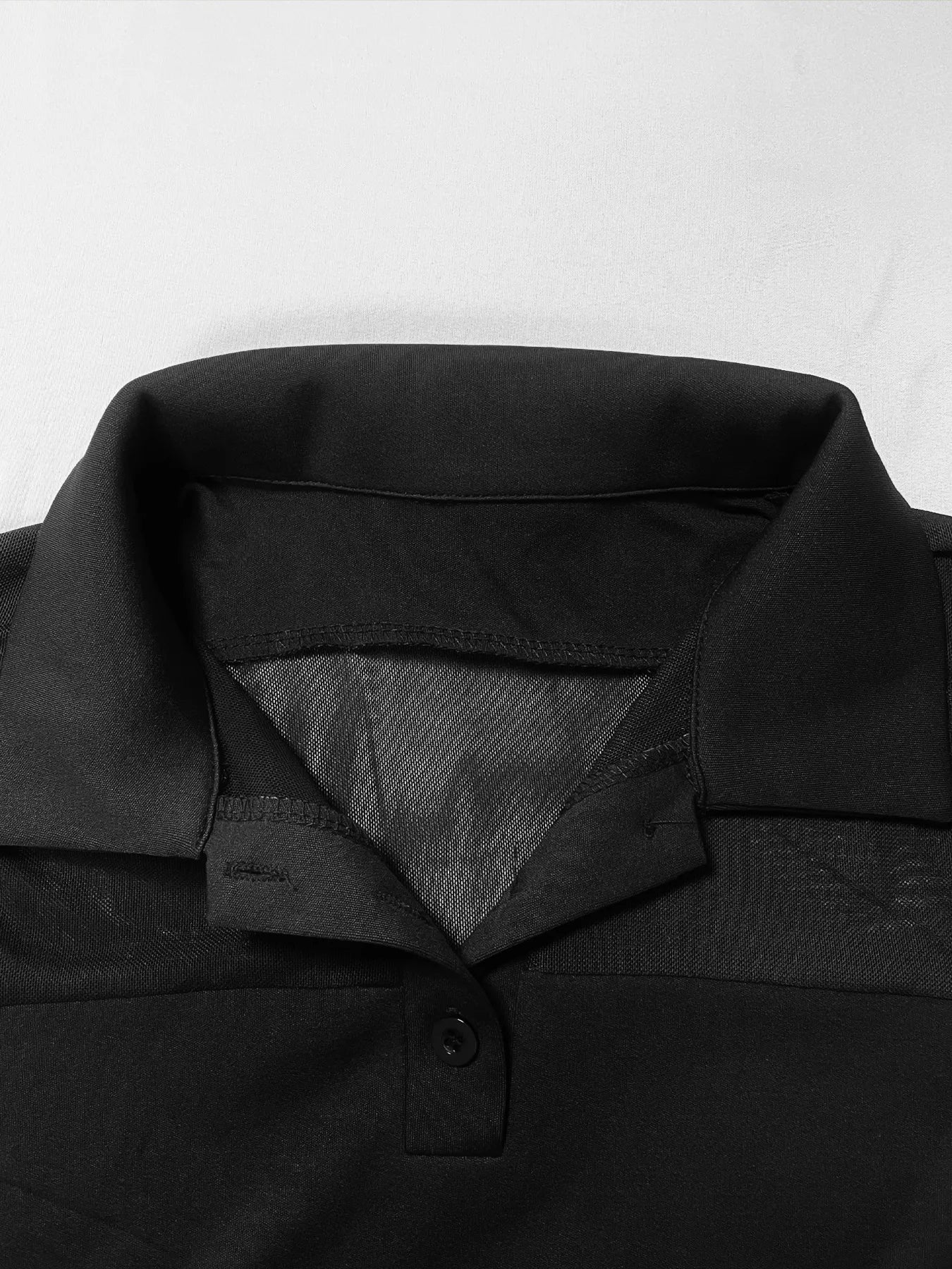 Mesh Patchwork Dress Women Polo-Neck Short Sleeve Skinny Peach Hip Midnight Club Party Sexy Coquette Long Bodycon