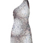 Leopard Print Halterneck Backless Mini Dresses Women Vacation Dress Sexy Summer Clothes 2025