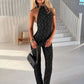 Lace Backless Sexy Jumpsuit Women Rompers Halter Off-shoulder Sleeveless Skinny Club Party Jumpsuits Female Clothes