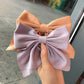Solid Color Satin Bowknot Hair Clips For Girls Sweet Bow Women Hairpins Butterfly Barrettes Duckbill Clip Kids Hair Accessories