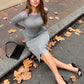 Two Piece Set Long Sleeve Top and Midi Skirt Womens Matching Sets Casual 2026 Fall Outfits Woman Clothing