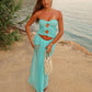 Women Rhinestones Tube Tops Shimmer Twist Cutout Ruched Off-Shoulder Bandeau Backless Shirts Summer Y2K Streetwear