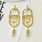 Baroque Style Vintage Resin Big Eyes Dangle Earrings For Women Jewelry New Arrival Fashion Exaggerated Lady Ears' Accessories