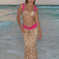 Paisley Print 3 Piece Bikinis Set with Long Skirt Sexy Summer Beach Vacation Outfits Woman Resort Wear