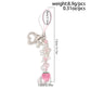 1Pcs Exquisite Sweet Flower Beaded Keychain Cute Colorful Strawberry Bow Tassels Pendant Key Accessories Jewelry Gifts