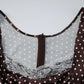 Brown Polka Dot Print Sleeveless Pleated Mini Dress French Style Elegant Vintage Summer Dresses 2026