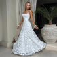 Lace Up Sleeveless Backless Maxi Dress Sexy Elegant White Evening Dresses Woman Party Wear