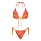 Women 2 Pieces Bikini Swimsuit Spaghetti Strap Top Tie Side Triangle G-Thong Bathing Suit Beach Holiday Swimwear