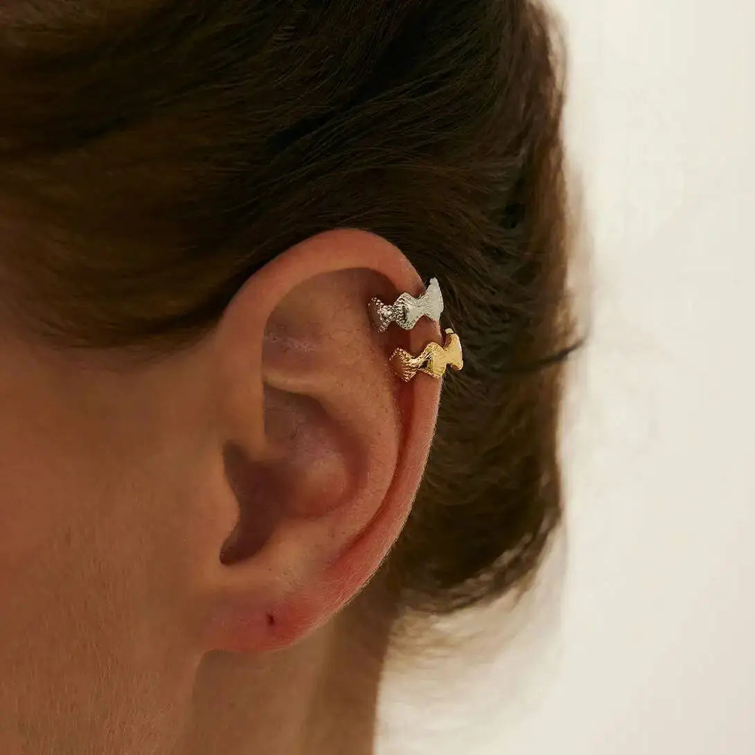 1PC Trendy Minimalism Gold Color Metal Clip Earrings Women Elegant Romantic No Piercing Earrings Banquet Wedding Jewelry Gifts