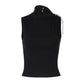 Sexy Black Twisted Sleeveless Tops Woman Clothing Fashion 2025 Summer Tight Fitted Cropped Tank Tops
