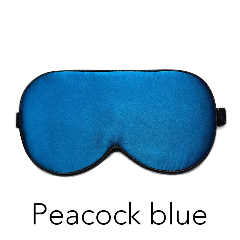 100% Real Mulberry Silk Sleep Mask Eye Covers for Sleeping Blindfold with Adjustable Strap Comfortable Super-Smooth
