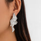 Vintage Irregular Fish Tail Drop Earrings for Women Fashion Statement Creative Metal Piercing Earring Steampunk Jewelry