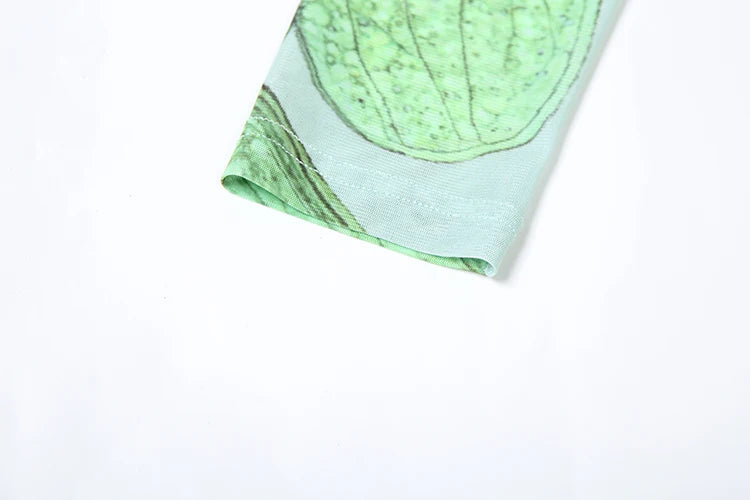 Sexy See Through Women Dress Butterfly Print Long Sleeve Elegant Stretch Skinny Midnight Clubwear Midnight Bodycon