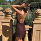 Lace Halter Ruffle Mini Dress Sexy Vacation Outfits Going Out Dresses for Woman Summer Clothes 2026