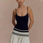Summer Patchwork Sexy Mini Dress Women Fashion Spaghetti Strap Sleeveless Backless Ruffle Club Party Dress Elegant