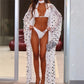 Sequin Mesh Shrug Cardigan Women Long Sleeve Open Front Sheer Sparkle Kimono Jacket Party Clubwear Night Out Outerwear