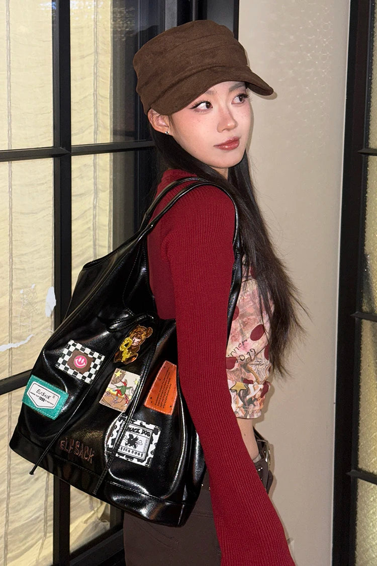 Fashionable Versatile Design Sense Embellished Large Capacity Tote Bag For Women